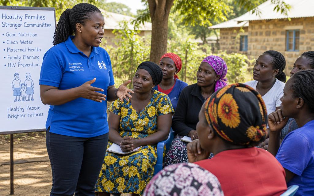 Local trainer teaching a community group